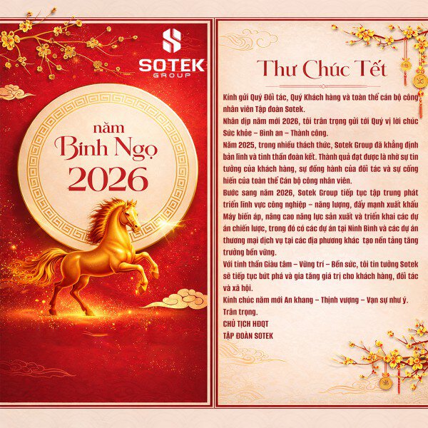 THÔNG ĐIỆP MỒNG 1 TẾT NGUYÊN ĐÁN BÍNH NGỌ 2026 – SOTEK GROUP